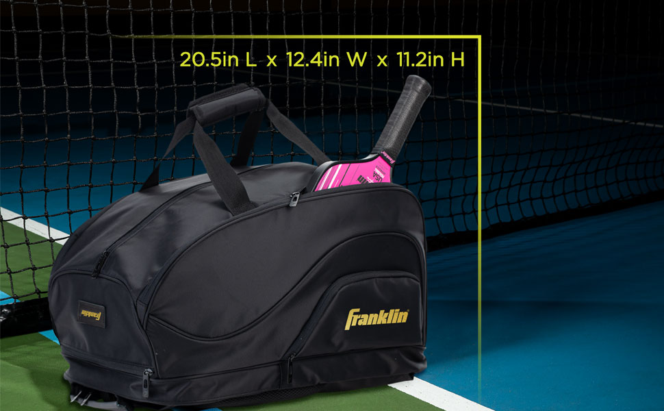 franklin pickleball bags, gamma pickleball bag, large pickleball bag, pickelball bag, pickle ball