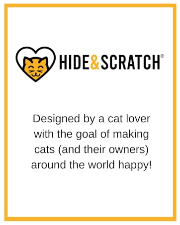 Hide and scratch cat scratcher furniture for indoor cats