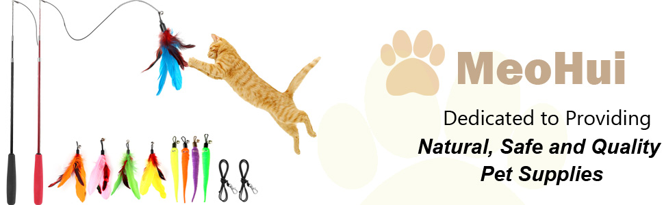 MeoHui Interactive Cat Feather Toys